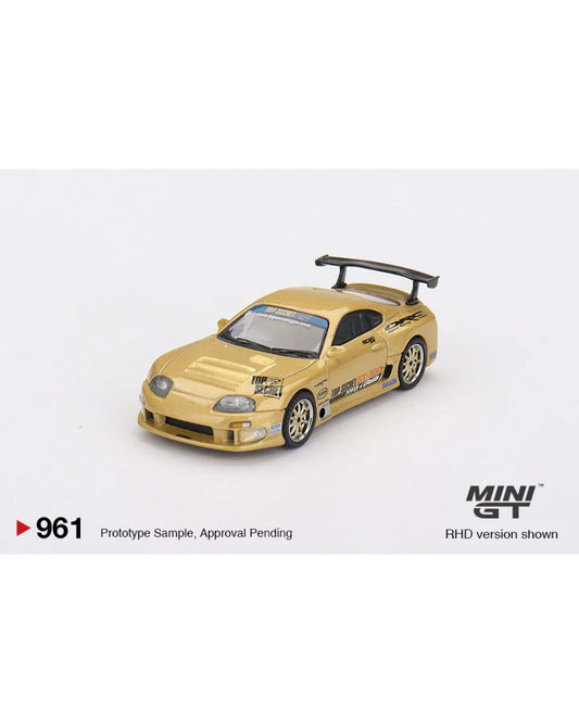 Mini GT Toyota Supra (A80) Top Secret GT-300 Gold