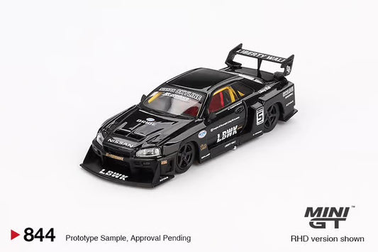 MiniGT Nissan LB-ER34 Super Silhouette Skyline Black