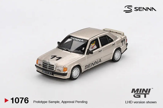 MiniGT Mercedes-Benz 190 E 2.3- 16 #11 1984 Nürburgring Race of Champions w/ Figure Aryton Senna