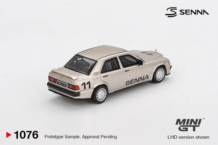 MiniGT Mercedes-Benz 190 E 2.3- 16 #11 1984 Nürburgring Race of Champions w/ Figure Aryton Senna