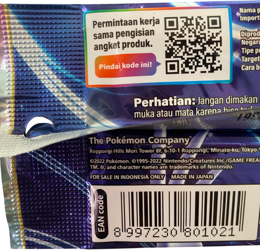 Pokemon Arkana Memuncak (Incandescent Arcana) Indonesian Booster Pack