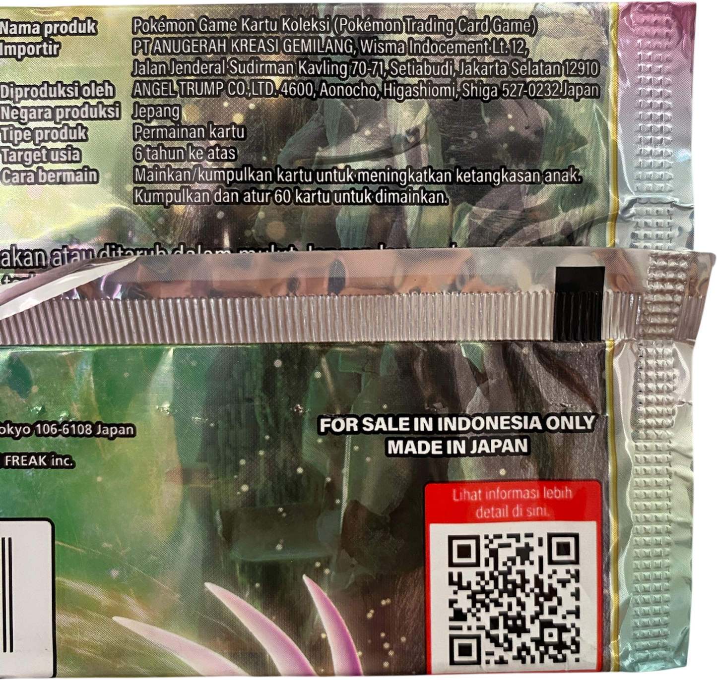 Pokemon Penyulap Ruang (Space Juggler) Indonesian Booster Pack