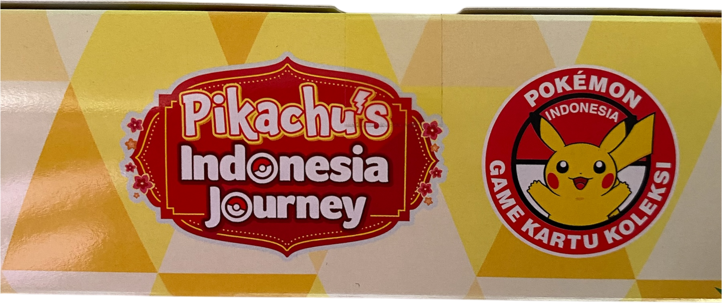 Pikachu's Indonesia Journey Promo box with Batik Shirted Pikachu Set Key Chain and 20 Stellar Guidance | Bimbingan Rasi - sv7s packs