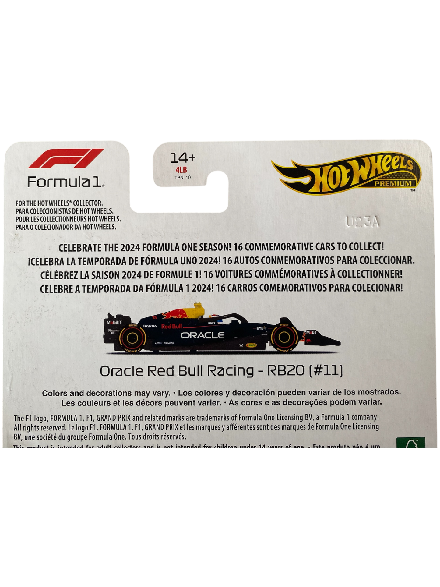 Hot Wheels Formula 1 Oracle Red Bull Racing - RB20 (#11) IMPORTED