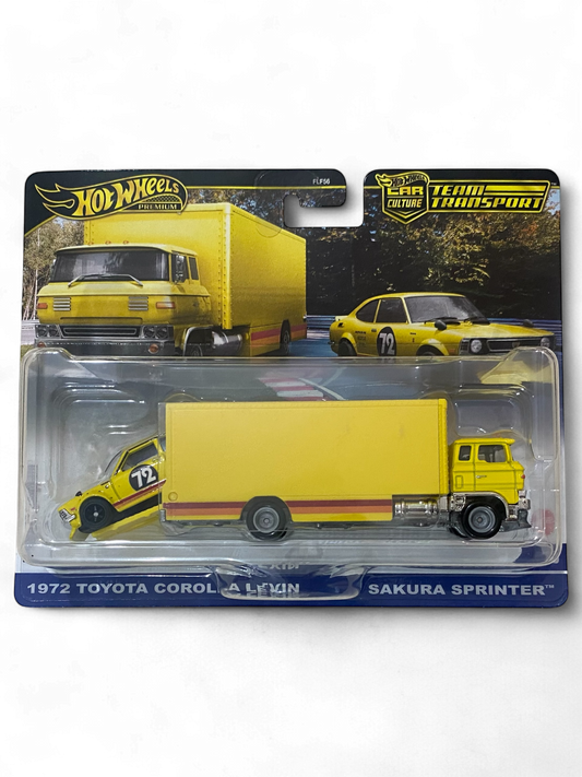 Hot Wheels Team Transport 1972 Toyota Corolla Levin / Sakura Sprinter