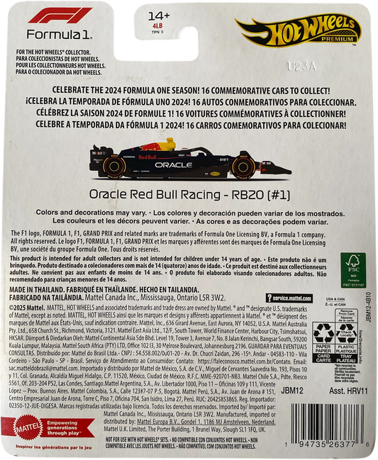 Hot Wheels Formula 1 Oracle Red Bull Racing - RB20 (#1) IMPORTED