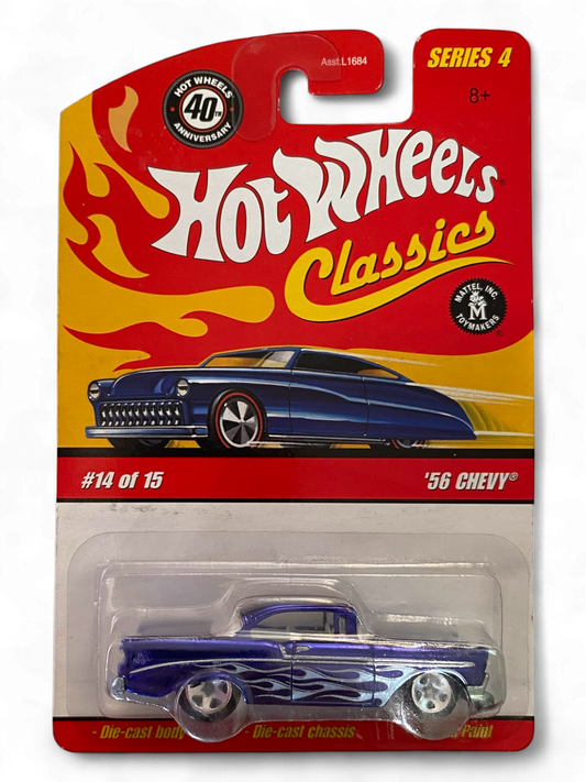 Hot Wheels Classics ‘56 Chevy  40th Anniversary (metal/metal)