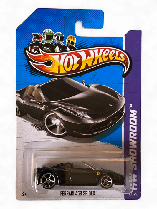 Hot Wheels Ferrari 458 Spider (Black) + Protector