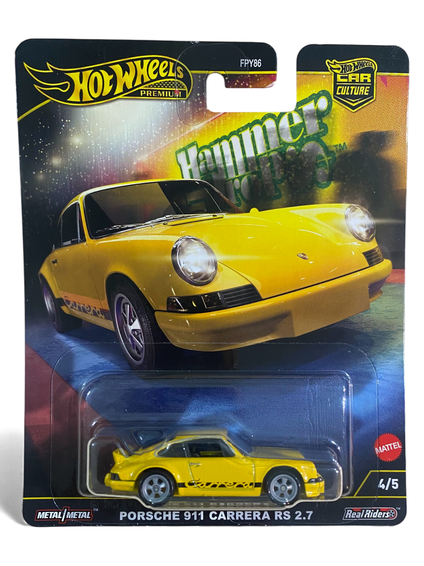 Hot Wheels Premium Porsche 911 Carrera RS 2.7 (Hammer Drop)