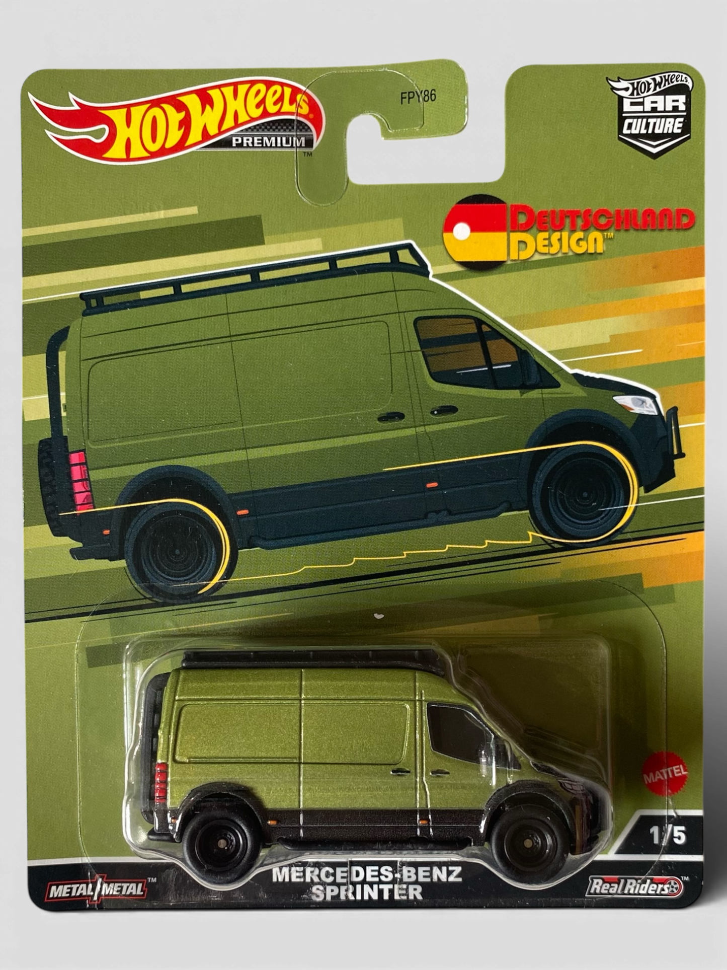 Hot Wheels Premium Mercedes-Benz Sprinter (Deutschland Design)