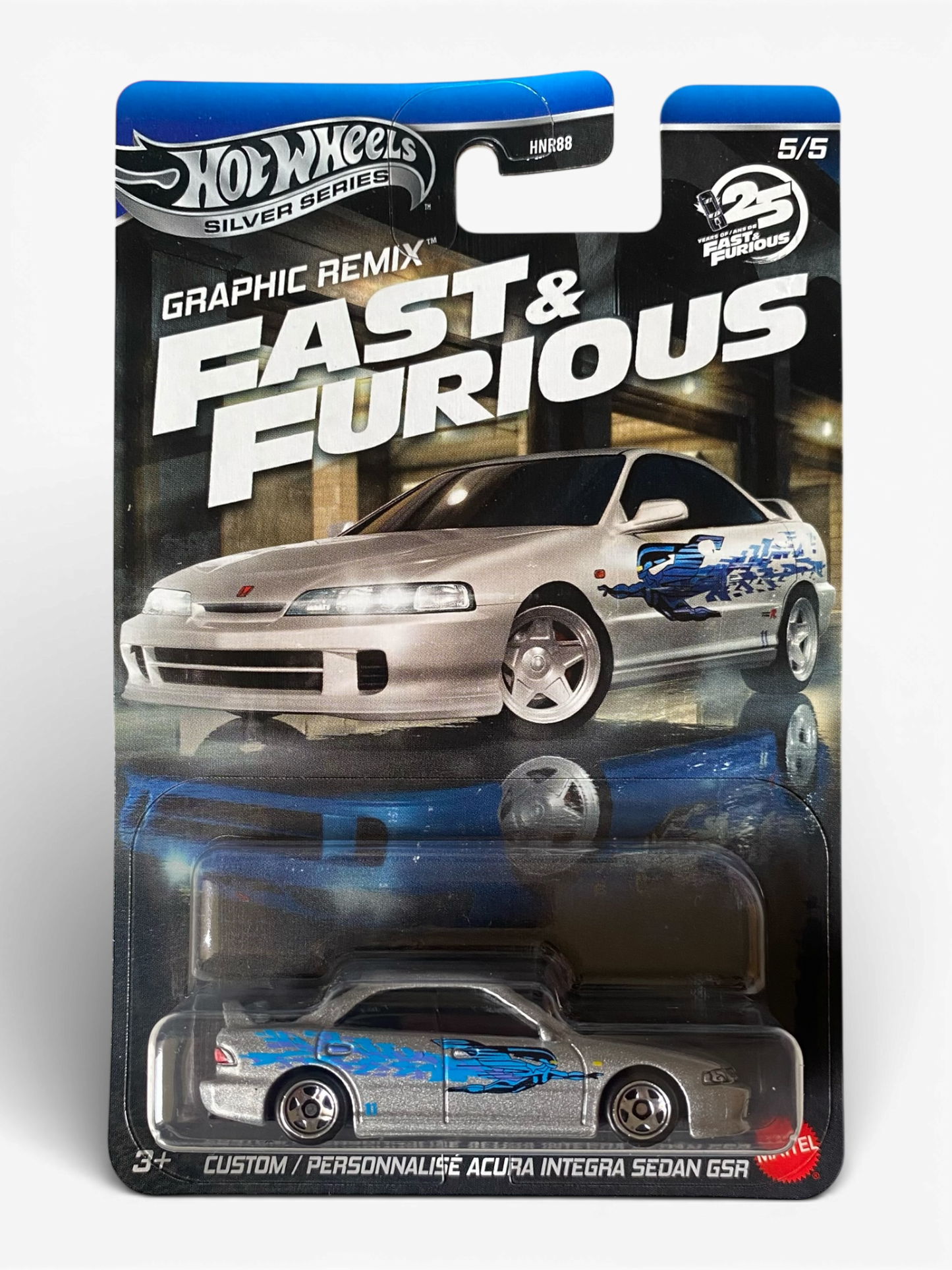Hot Wheels Custom / Personnalisé Acura Integra Sedan GSR (Fast & Furious: Graphic Remix) metal/metal