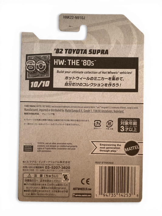 Hot Wheels β82 Toyota Supra (HW: The 80s )