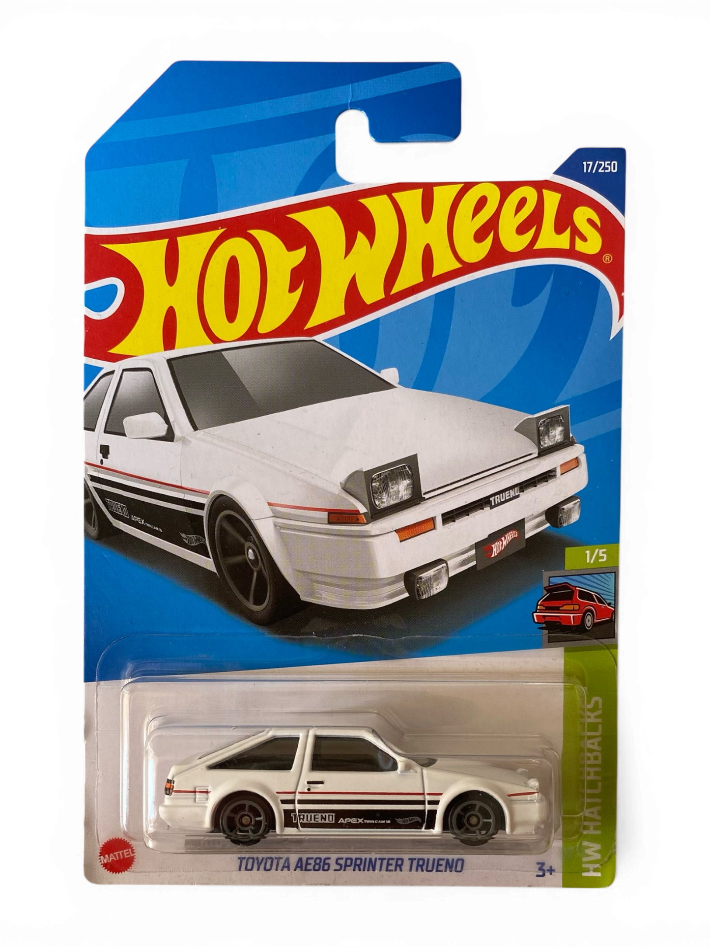 Hot Wheels Toyota AE86 Sprinter Trueno (HW Hatchbacks) White