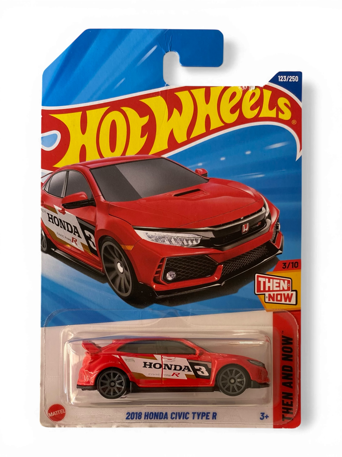 Hot Wheels 2018 Honda Civic Type R (Then And Now) Red