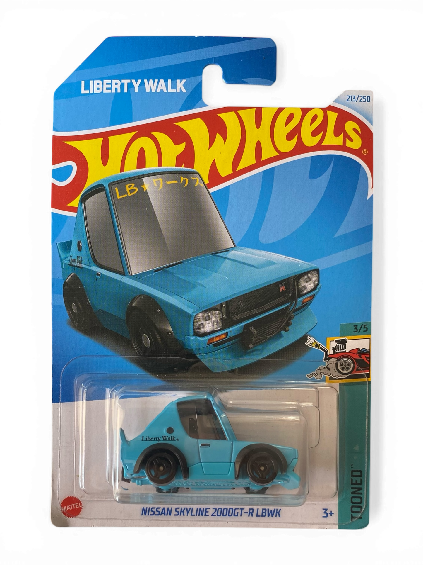 Hot Wheels Nissan Skyline 2000GT-R LBWK (Tooned) Blue Tooned