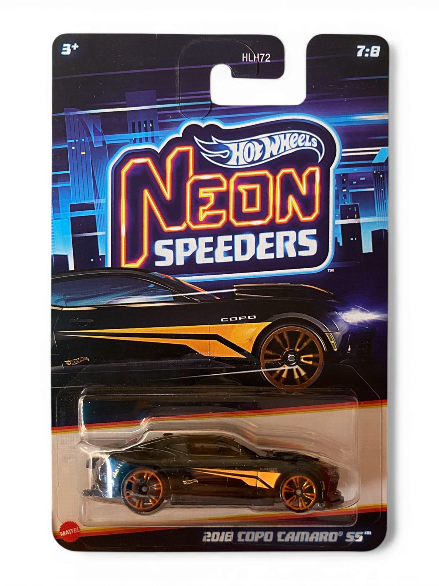 Hot Wheels 2018 Copo Camaro SS Neon Speeders (Metal/Metal)