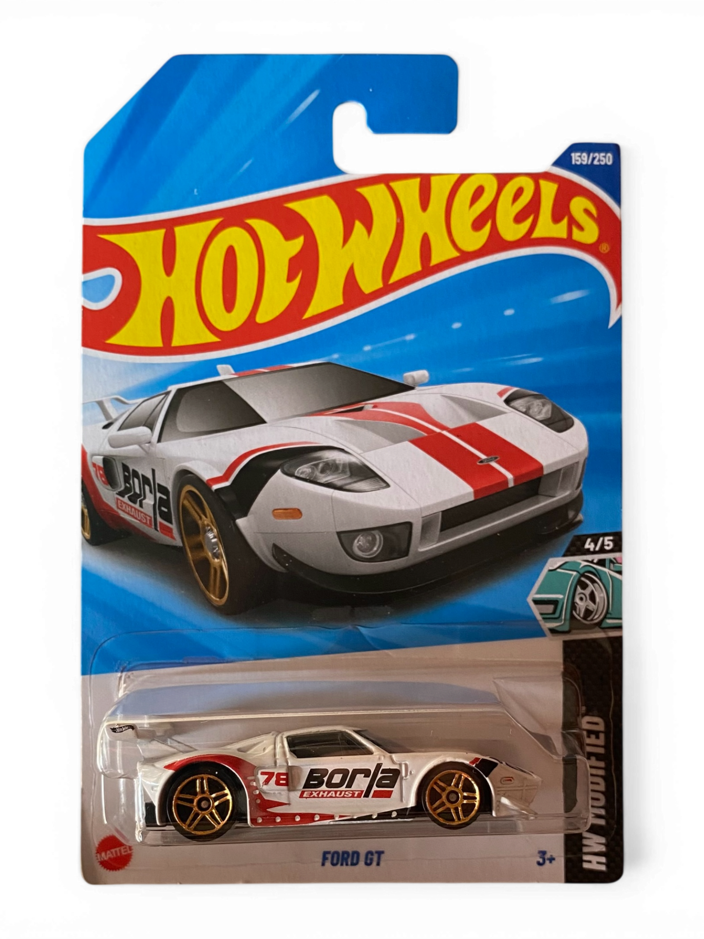 Hot Wheels Ford GT Borla White (HW Modified)