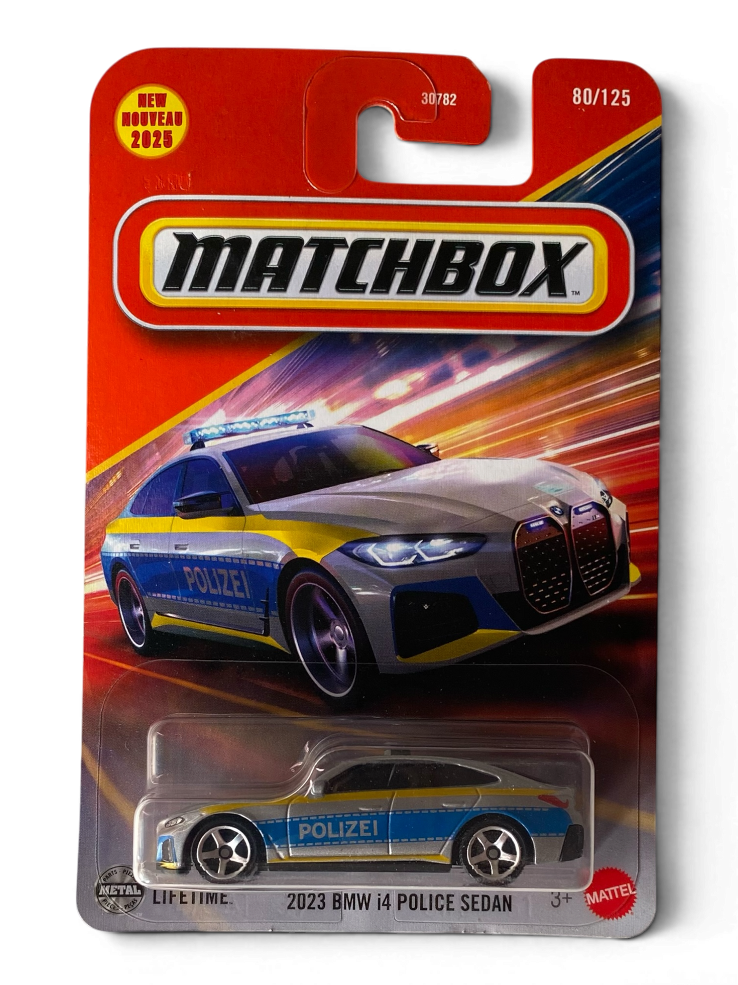 MatchBox 2023 BMW i4 Police Sedan