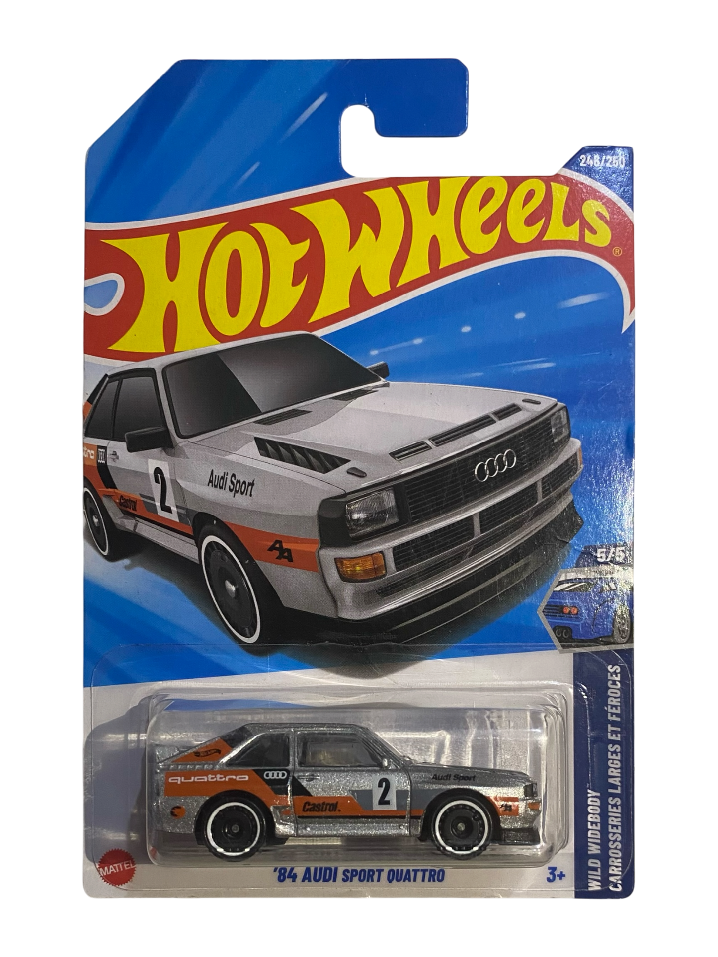 Hot Wheels ‘84 Audi Sport Quattro (Wild Body Carrosseries Larges Et Féroces) Treasure Hunt