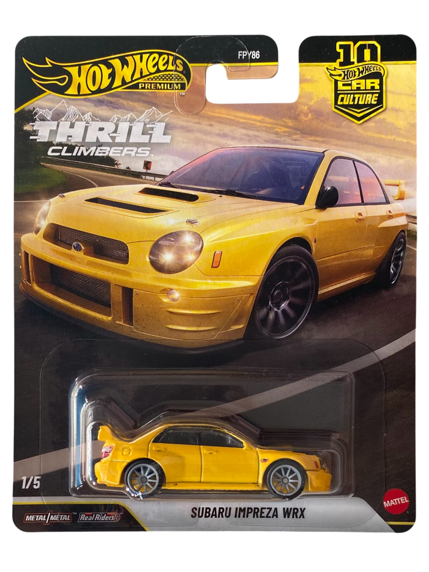 Hot Wheels Premium Subaru Impreza WRX (Thrill Climbers)