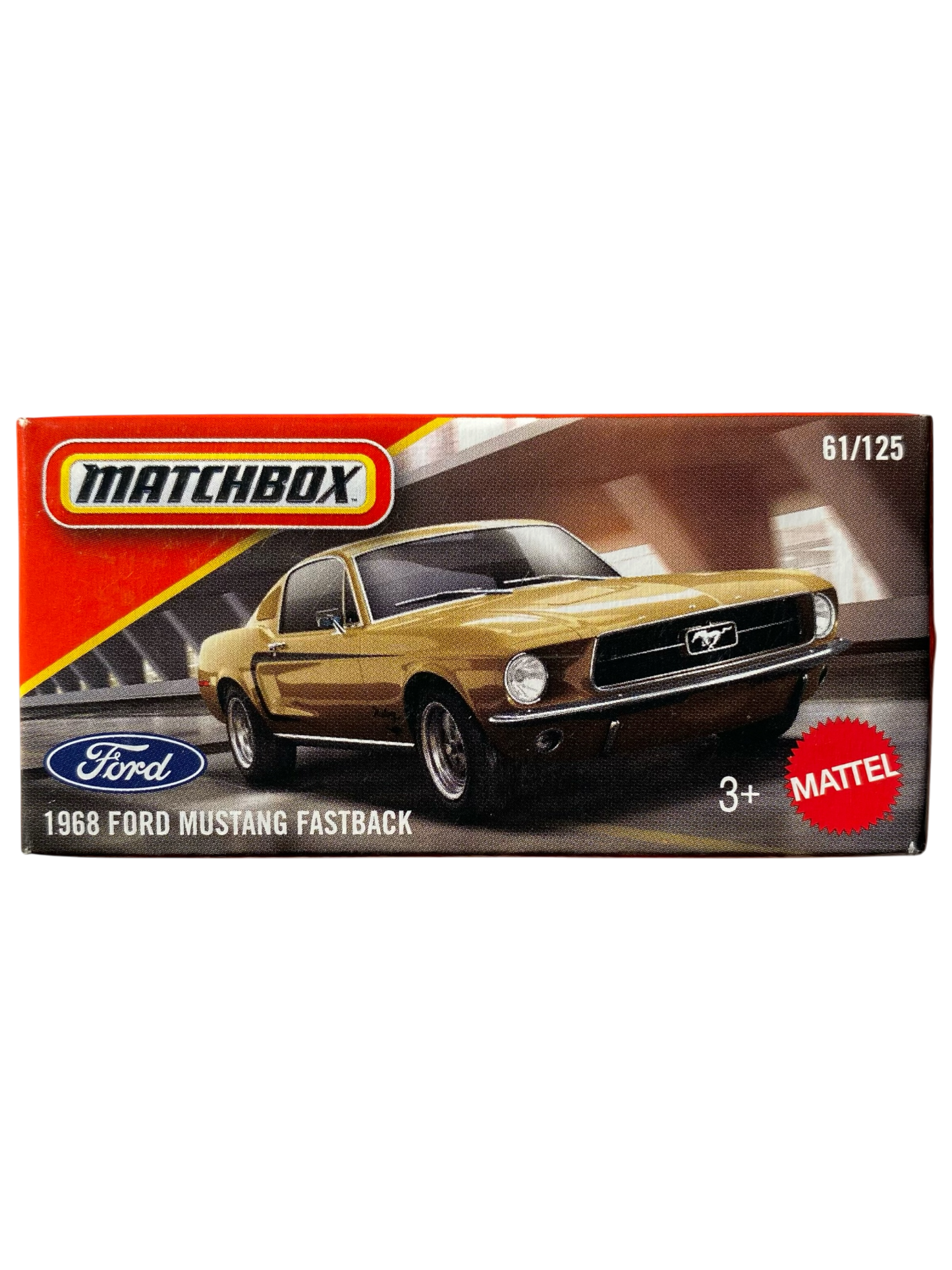 Matchbox 1968 Ford Mustang Fastback (Metalflake Gold)