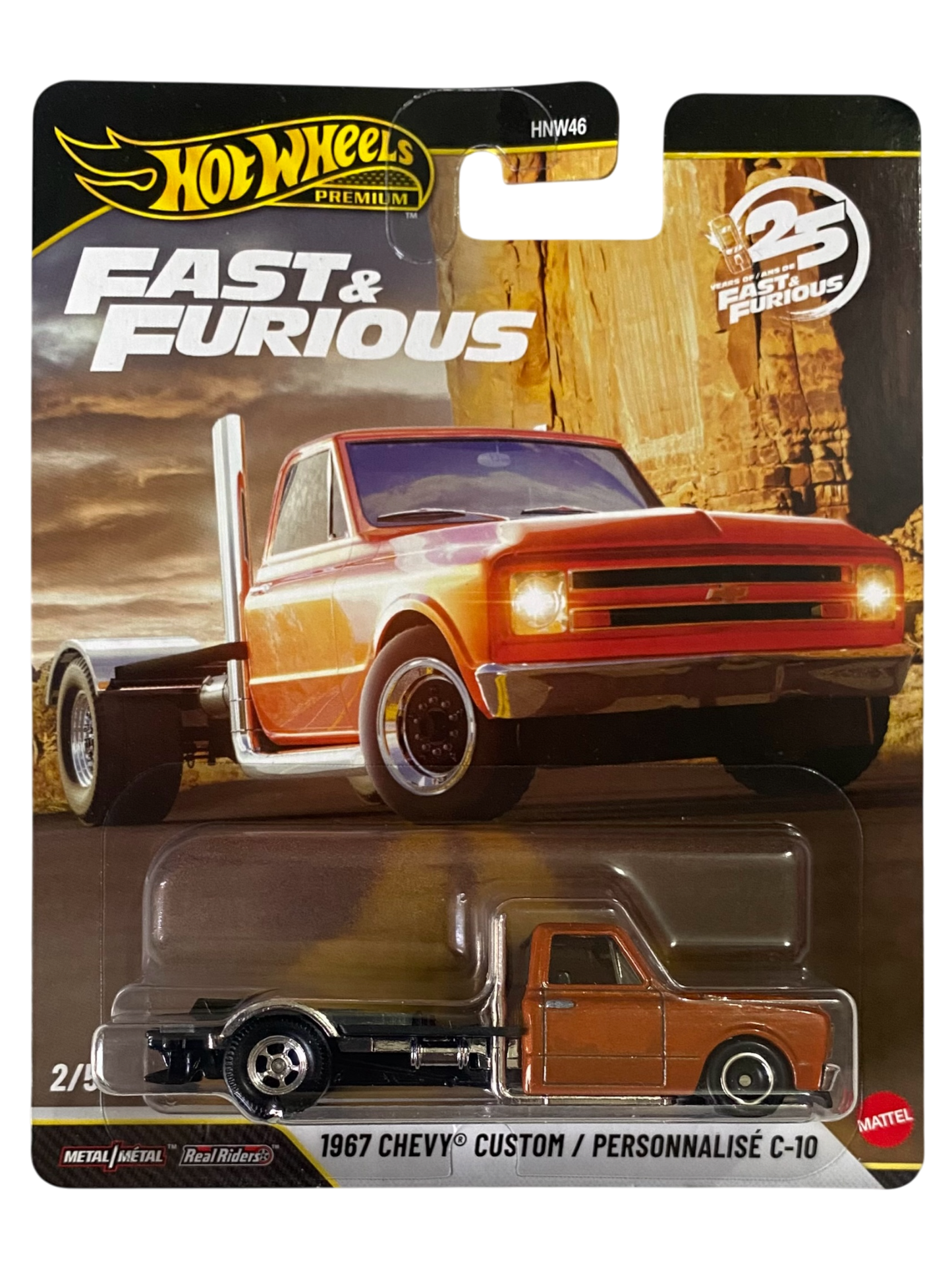 Hot Wheels Premium 1967 Chevy Custom/Personnalisé C-10 (Fast & Furious: Furious 7)