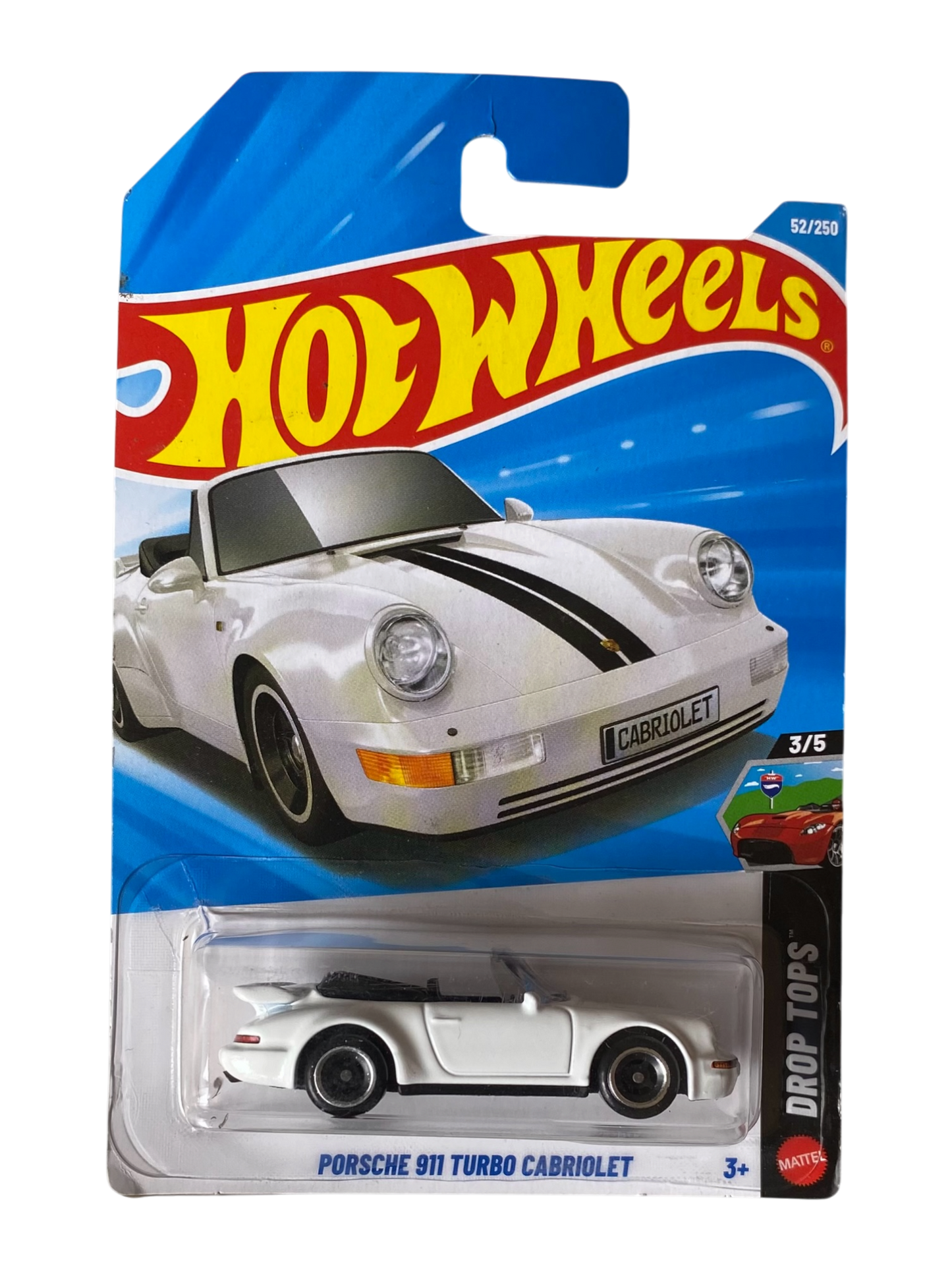 Hot Wheels Porsche 911 Turbo Cabriolet (Drop Tops) White