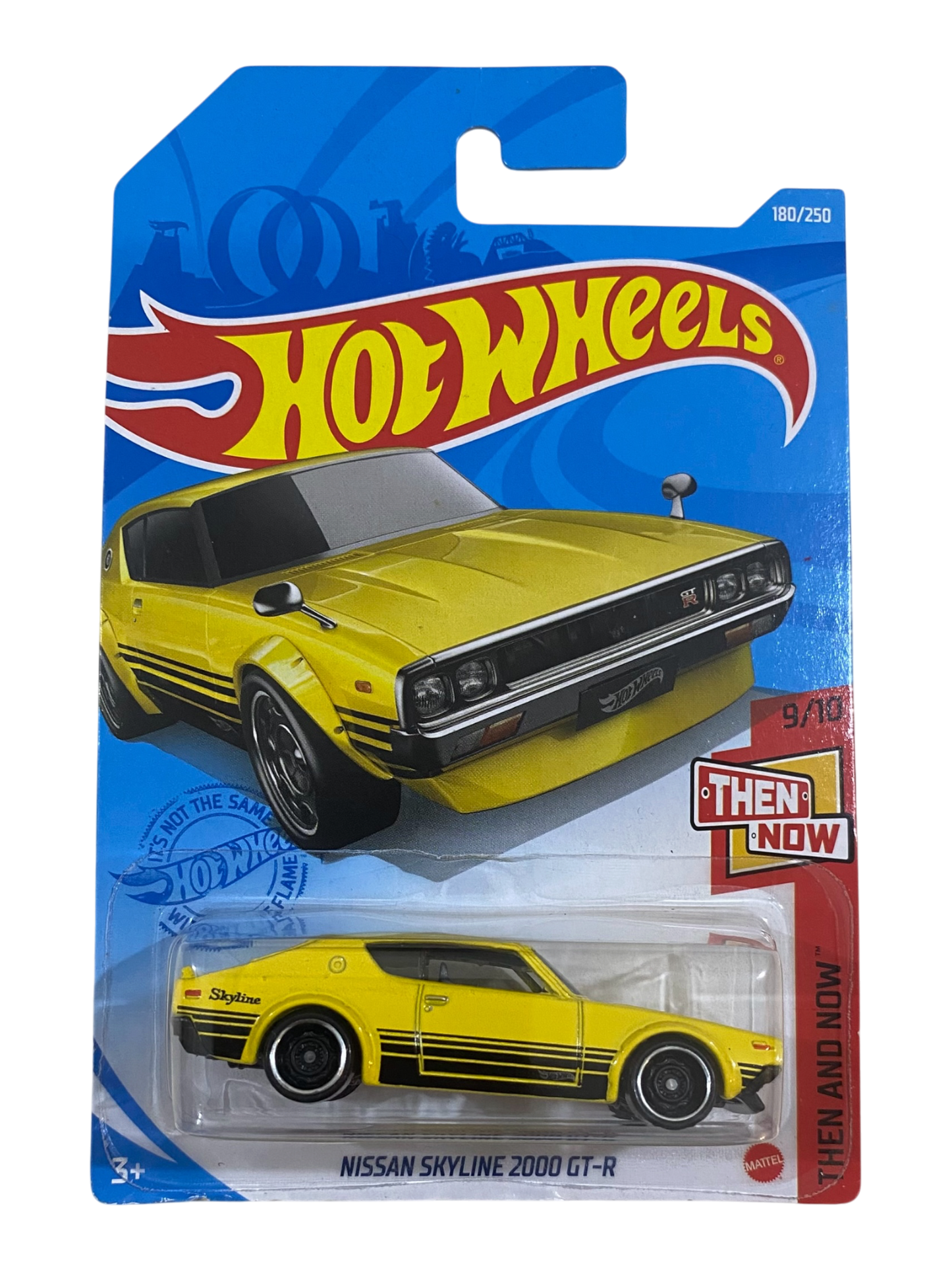 Hot Wheels Nissan Skyline 2000 GT-R (Then And Now) Yellow