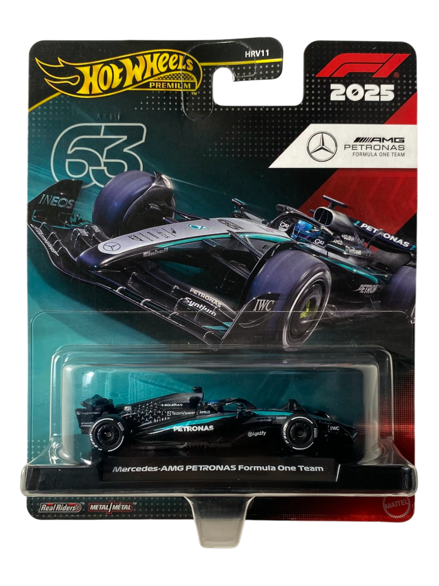 Hot Wheels Premium Mercedes-AMG PETRONAS Formula One Team (#63)