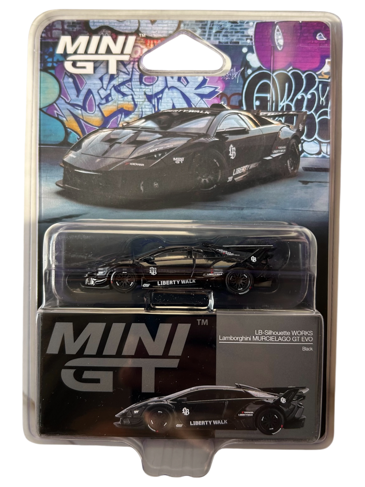 Mini GT  Lamborghini LB-Silhouette WORKS MURCIELAGO GT Evo Black