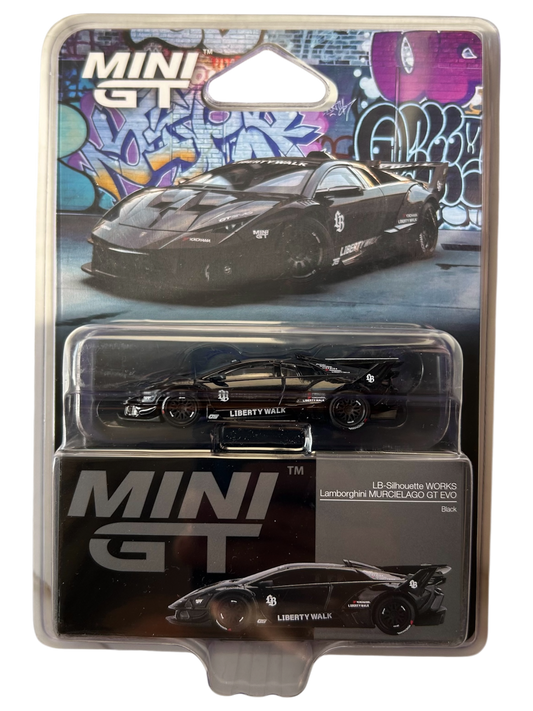 Mini GT  Lamborghini LB-Silhouette WORKS MURCIELAGO GT Evo Black