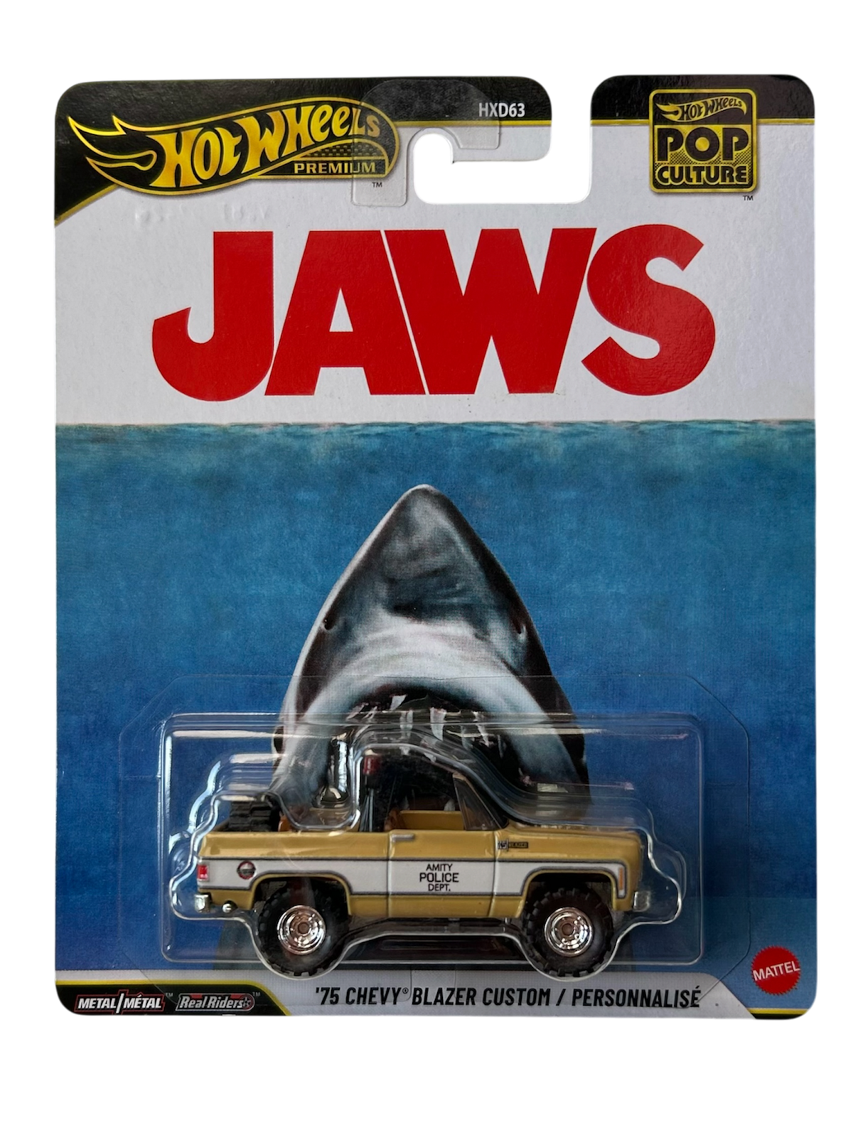Hot Wheels Premium  ‘75 Chevy Blazer Custom / Personnalisé (JAWS)