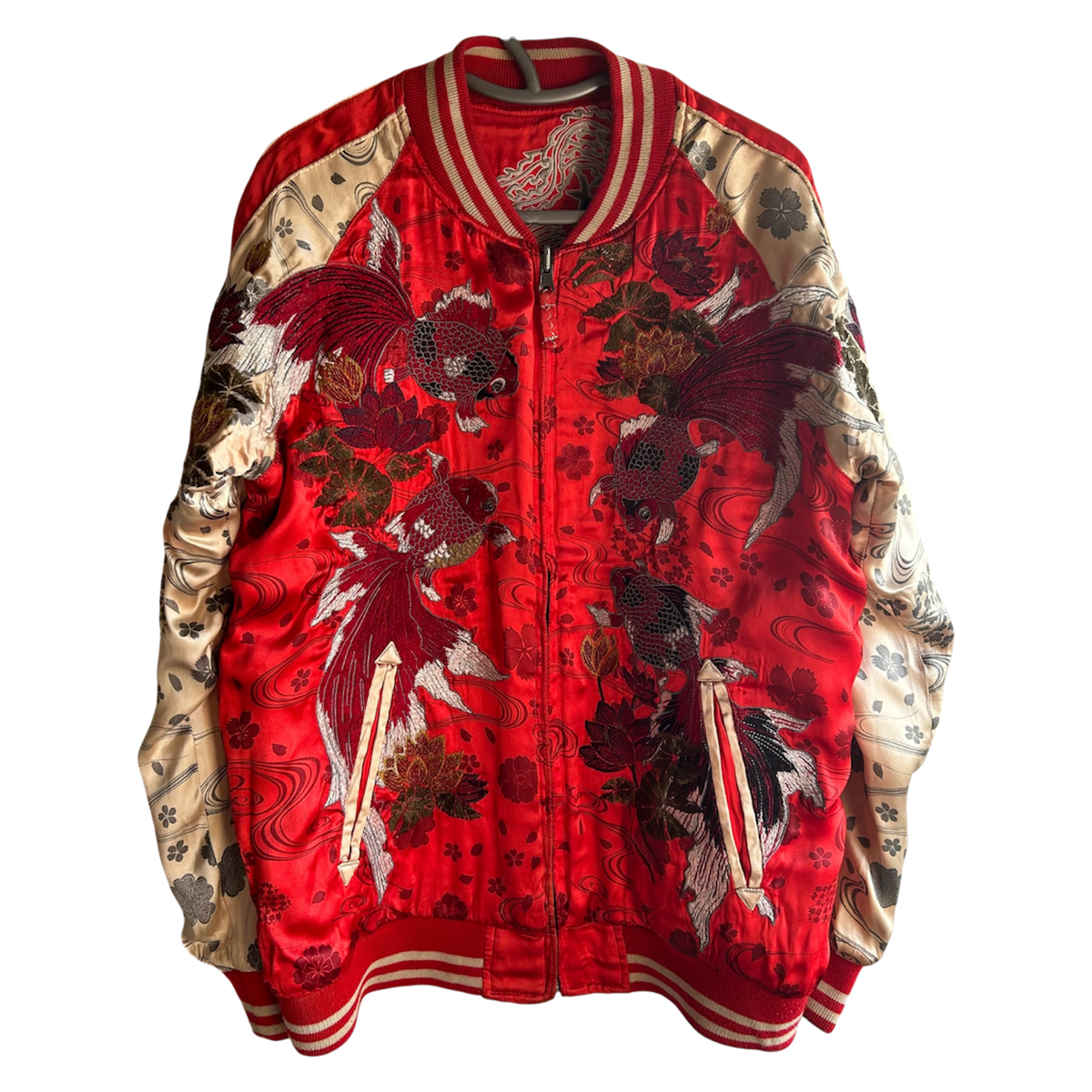 Miyabi Musubi "Shishin x Kingyo Ryūsui Reversible Sukajan Jacket