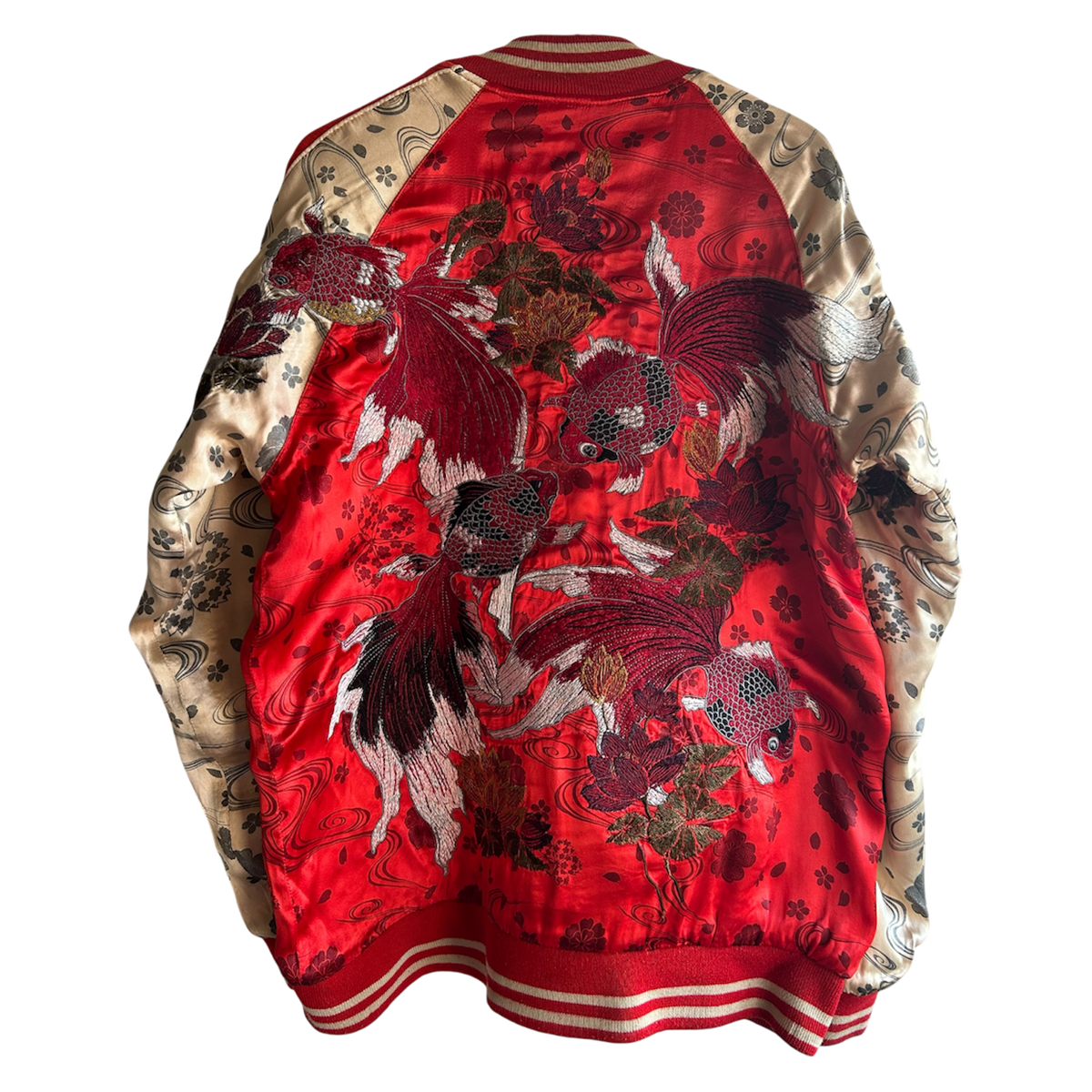 Miyabi Musubi "Shishin x Kingyo Ryūsui Reversible Sukajan Jacket