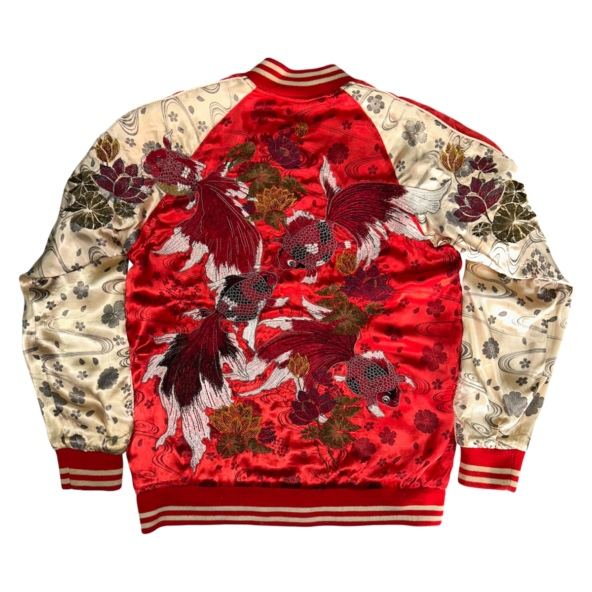 Miyabi Musubi "Shishin x Kingyo Ryūsui Reversible Sukajan Jacket