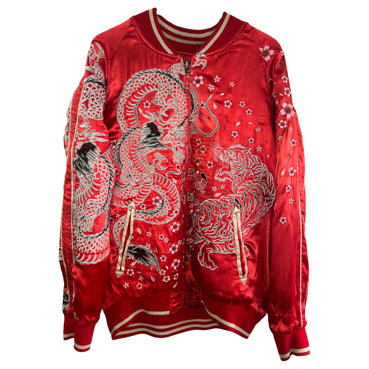 Miyabi Musubi "Shishin x Kingyo Ryūsui Reversible Sukajan Jacket