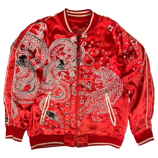 Miyabi Musubi "Shishin x Kingyo Ryūsui Reversible Sukajan Jacket