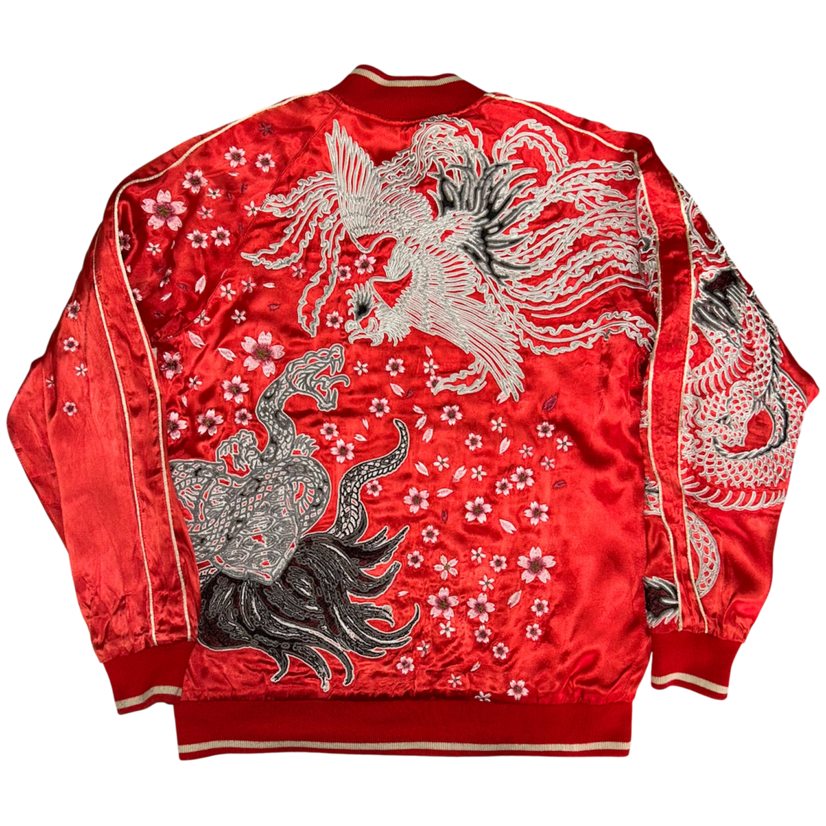 Miyabi Musubi "Shishin x Kingyo Ryūsui Reversible Sukajan Jacket