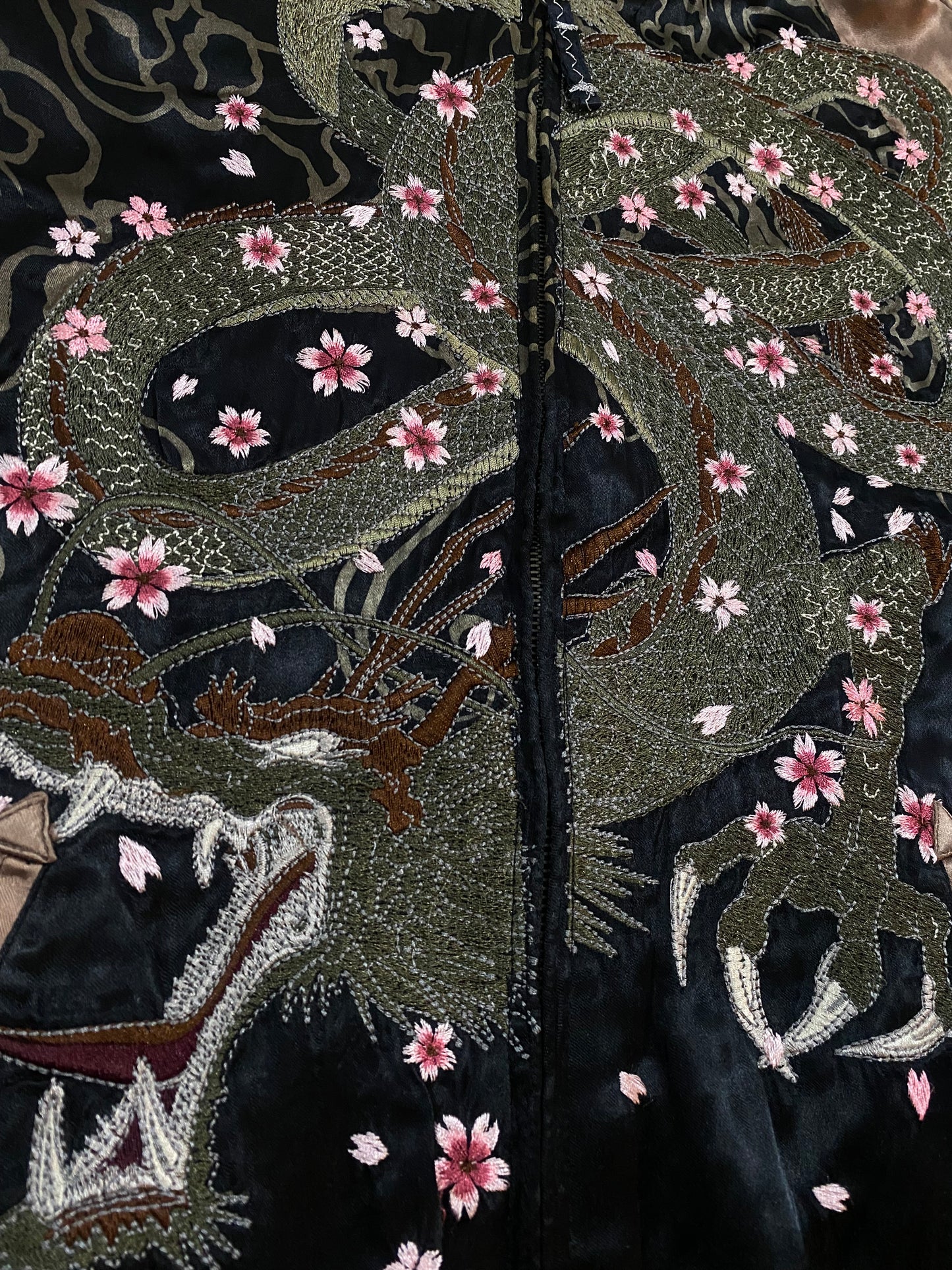 Miyabi Musubi (雅結) Dragon & Phoenix / Rabbits & Cranes Reversible Sukajan Jacket