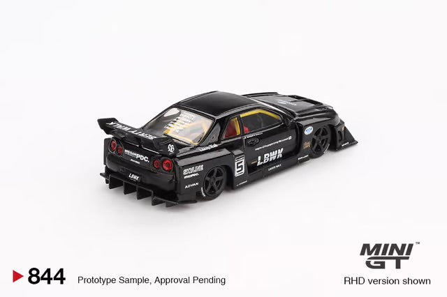 MiniGT Nissan LB-ER34 Super Silhouette Skyline Black