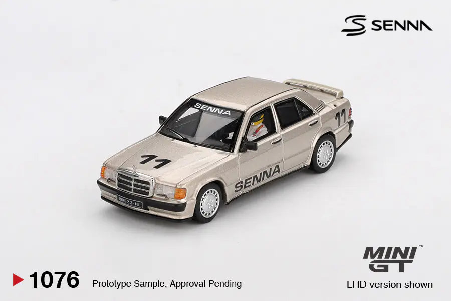 MiniGT Mercedes-Benz 190 E 2.3- 16 #11 1984 Nürburgring Race of Champions w/ Figure Aryton Senna