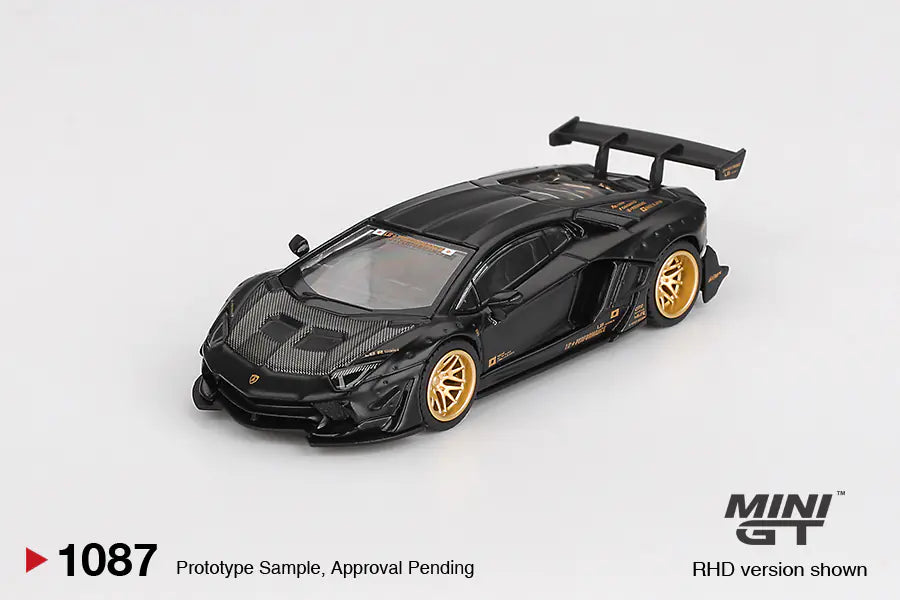 Mini GT  LB Works Lamborghini Aventador Limited Edition Matte Black