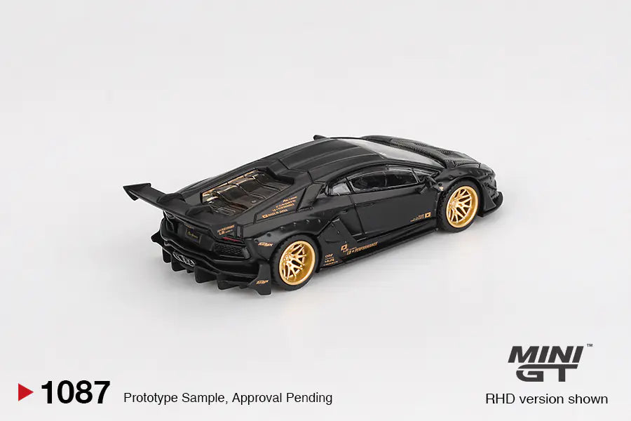 Mini GT  LB Works Lamborghini Aventador Limited Edition Matte Black