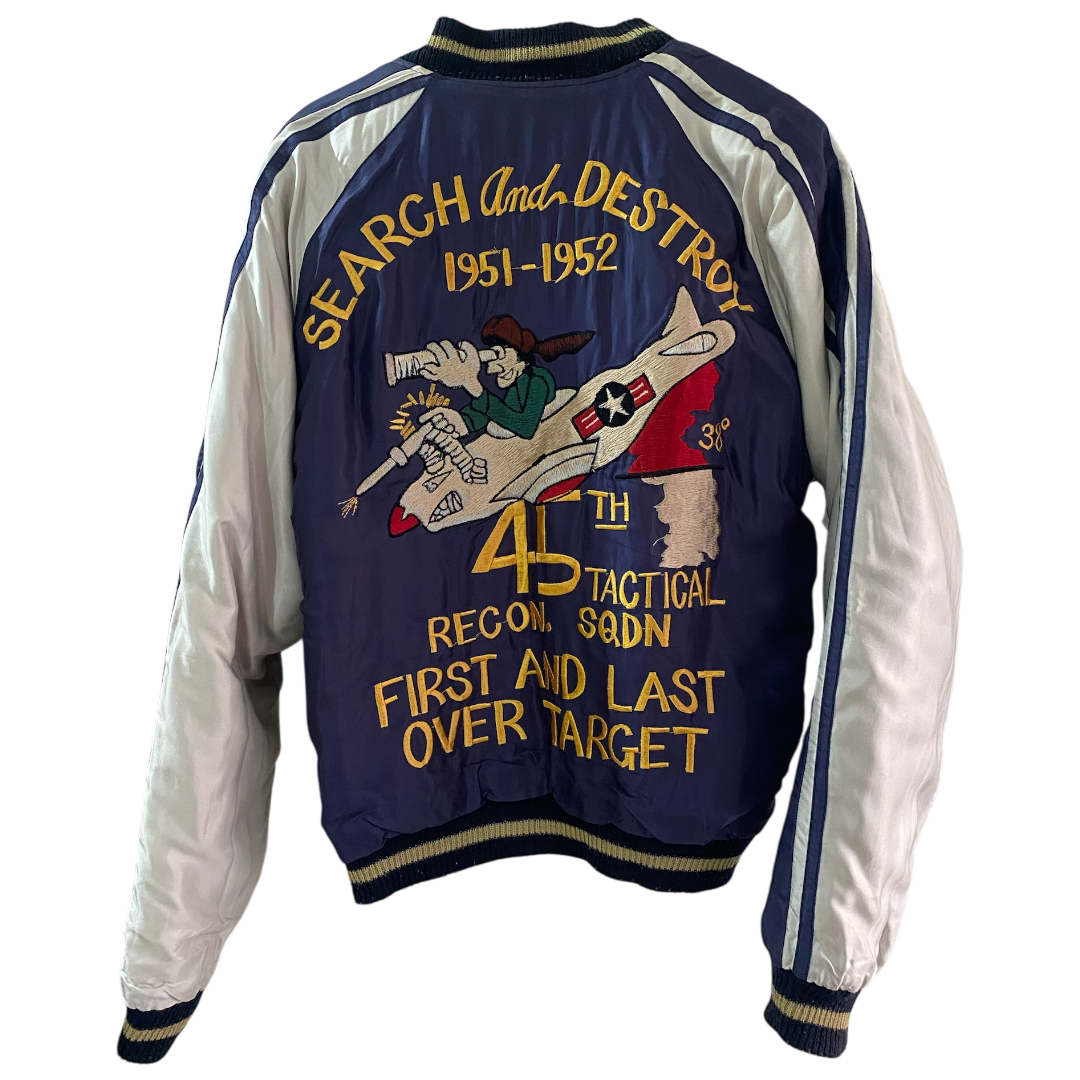 Tailor Toyo Tiger and Dragon /  45th Tactical Squadron Reversible Sukajan Jacket