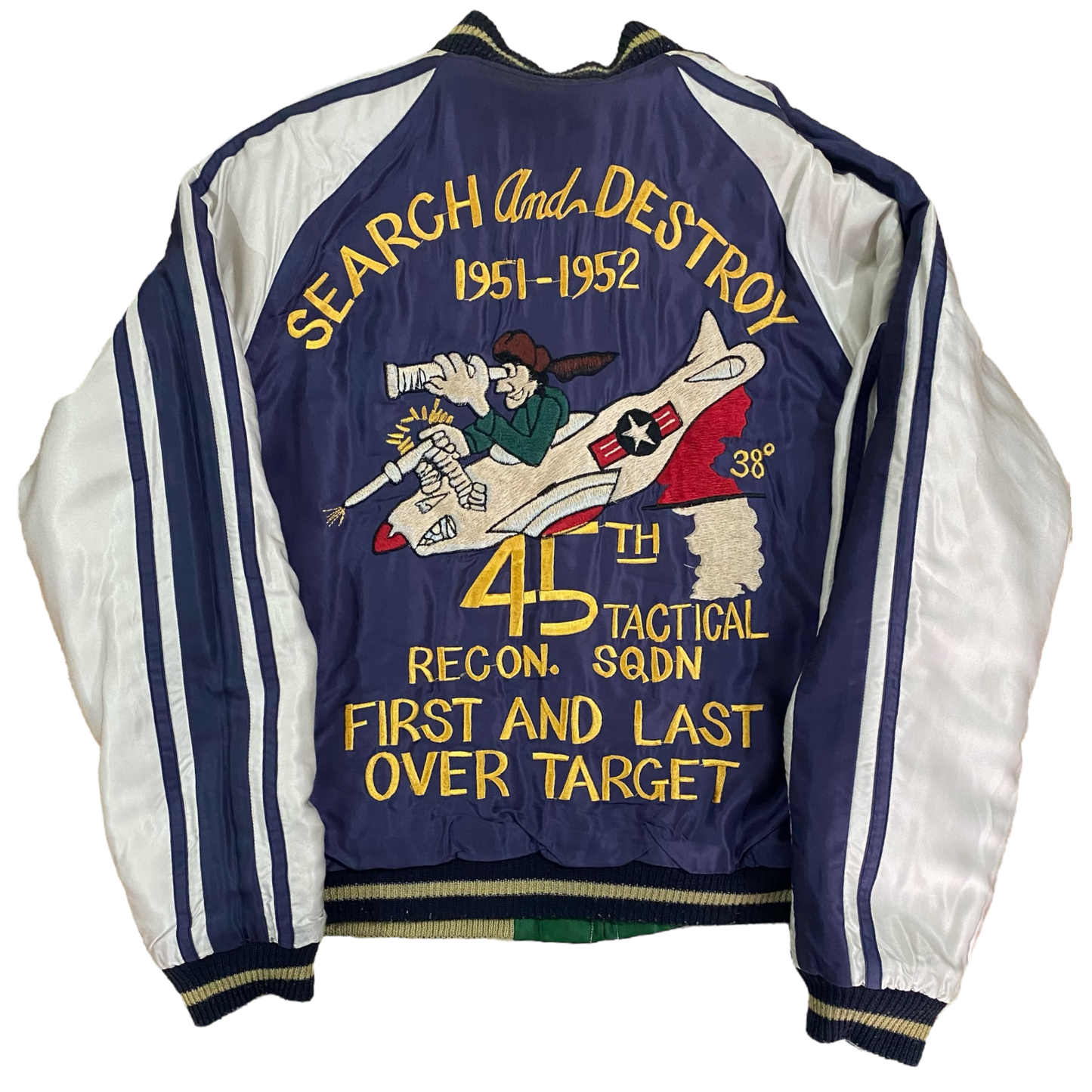 Tailor Toyo Tiger and Dragon /  45th Tactical Squadron Reversible Sukajan Jacket