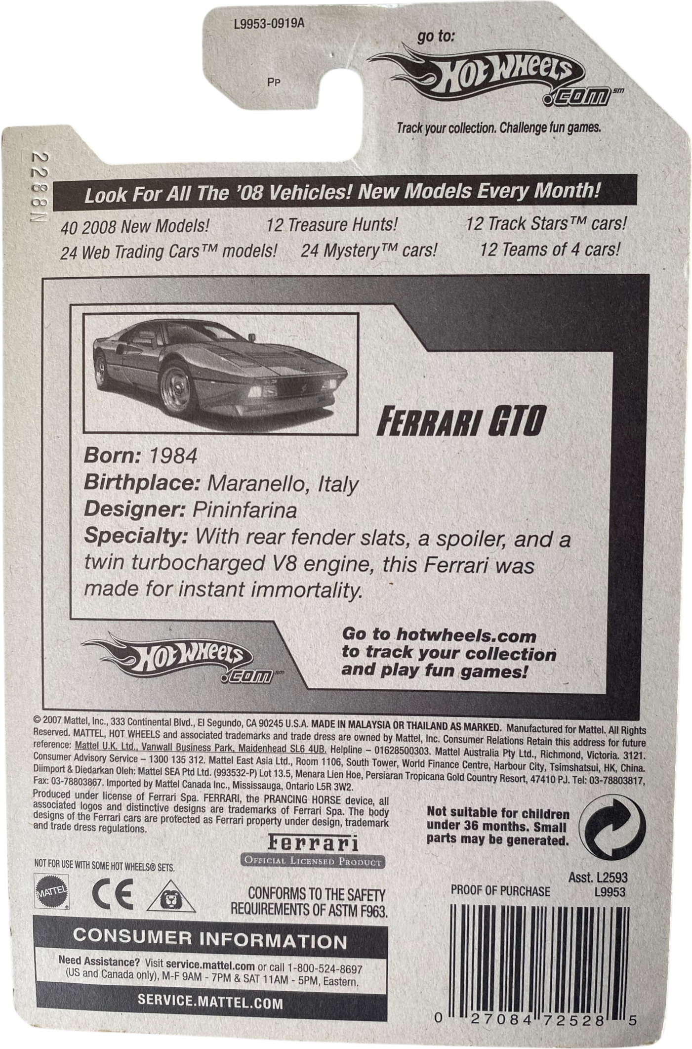 Hot Wheels Ferrari GTO