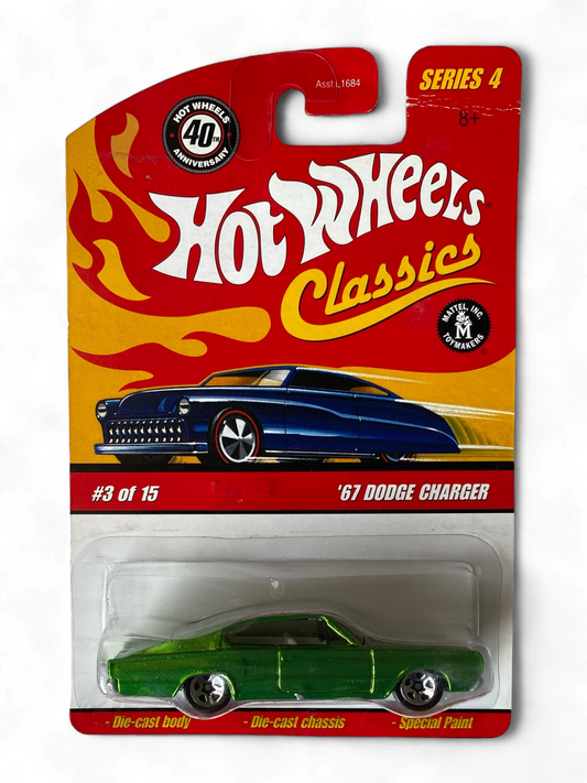 Hot Wheels Classics ‘67 Dodge Charger  (metal/metal)