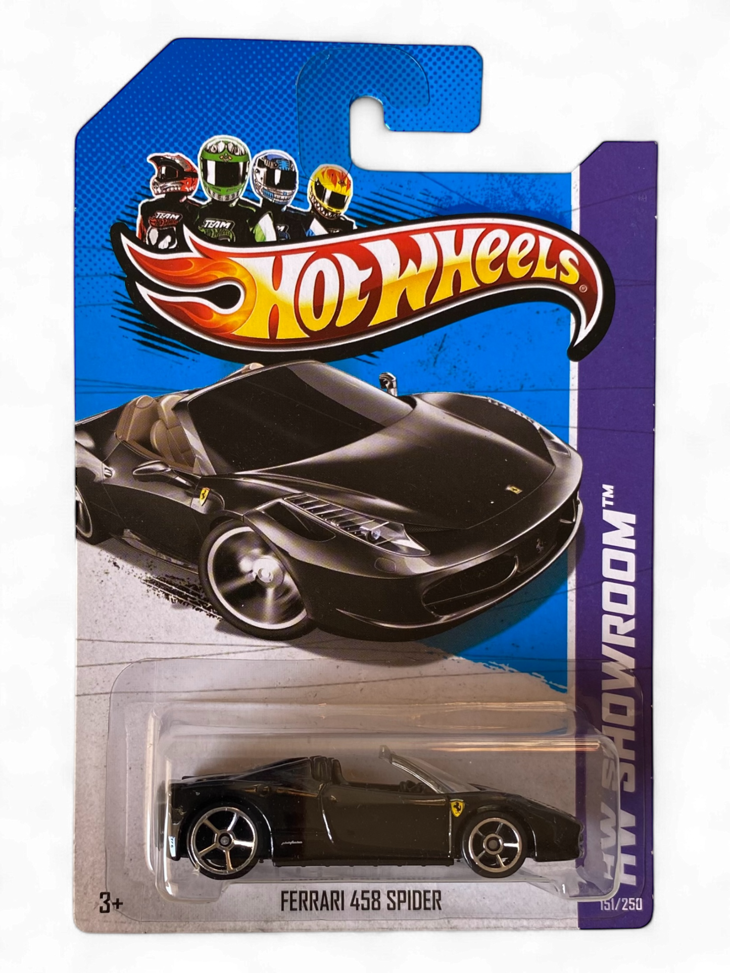 Hot Wheels Ferrari 458 Spider (Black) + Protector
