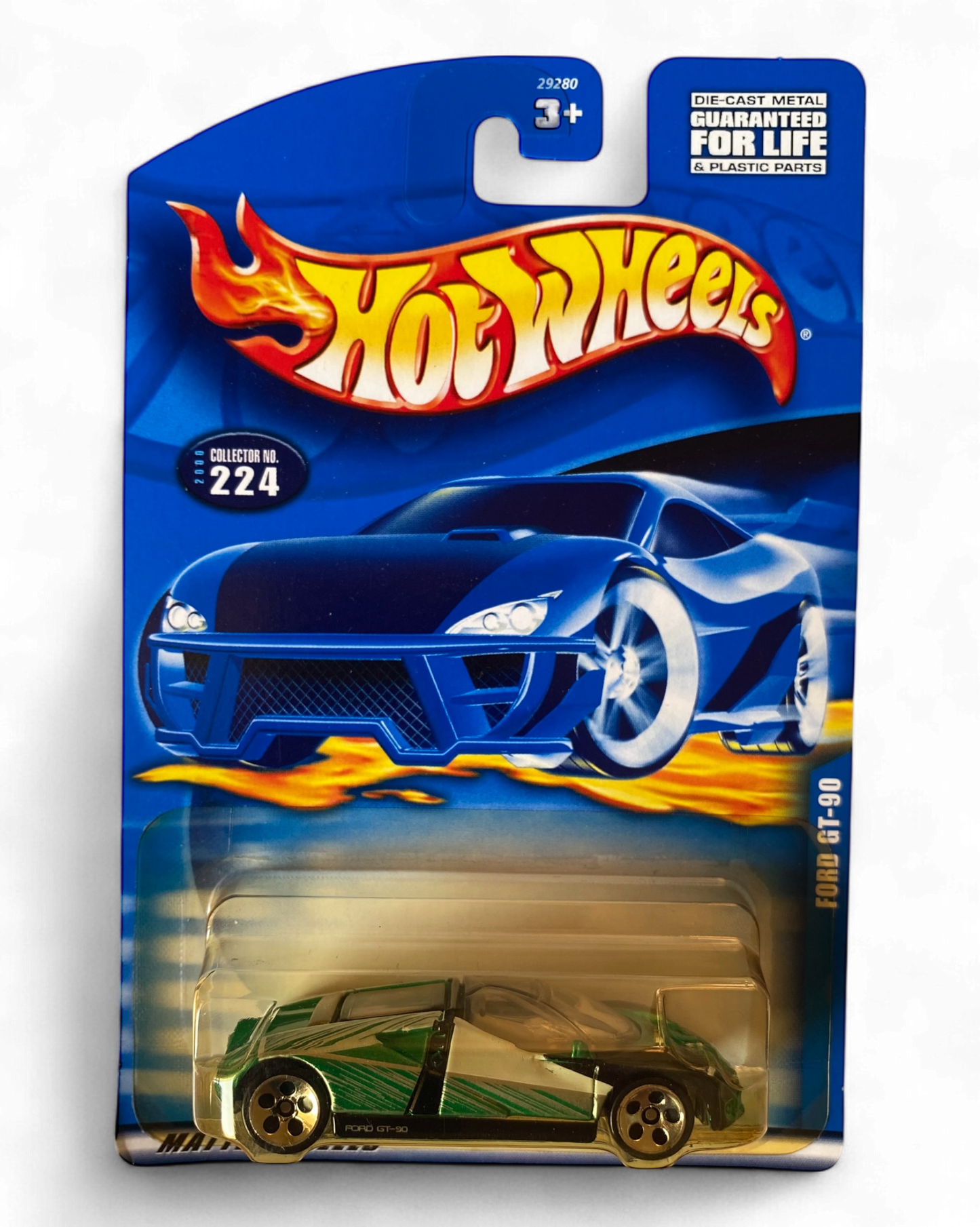 Hot Wheels Ford GT-90  (metal/metal)  vintage (green/black)