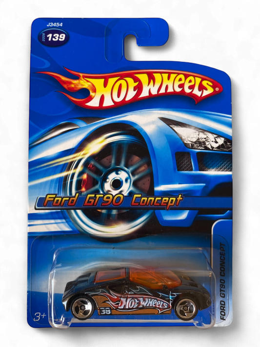 Hot Wheels Ford GT-90 Concept (metal/metal)  (black/orange)